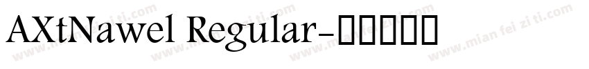 AXtNawel Regular字体转换